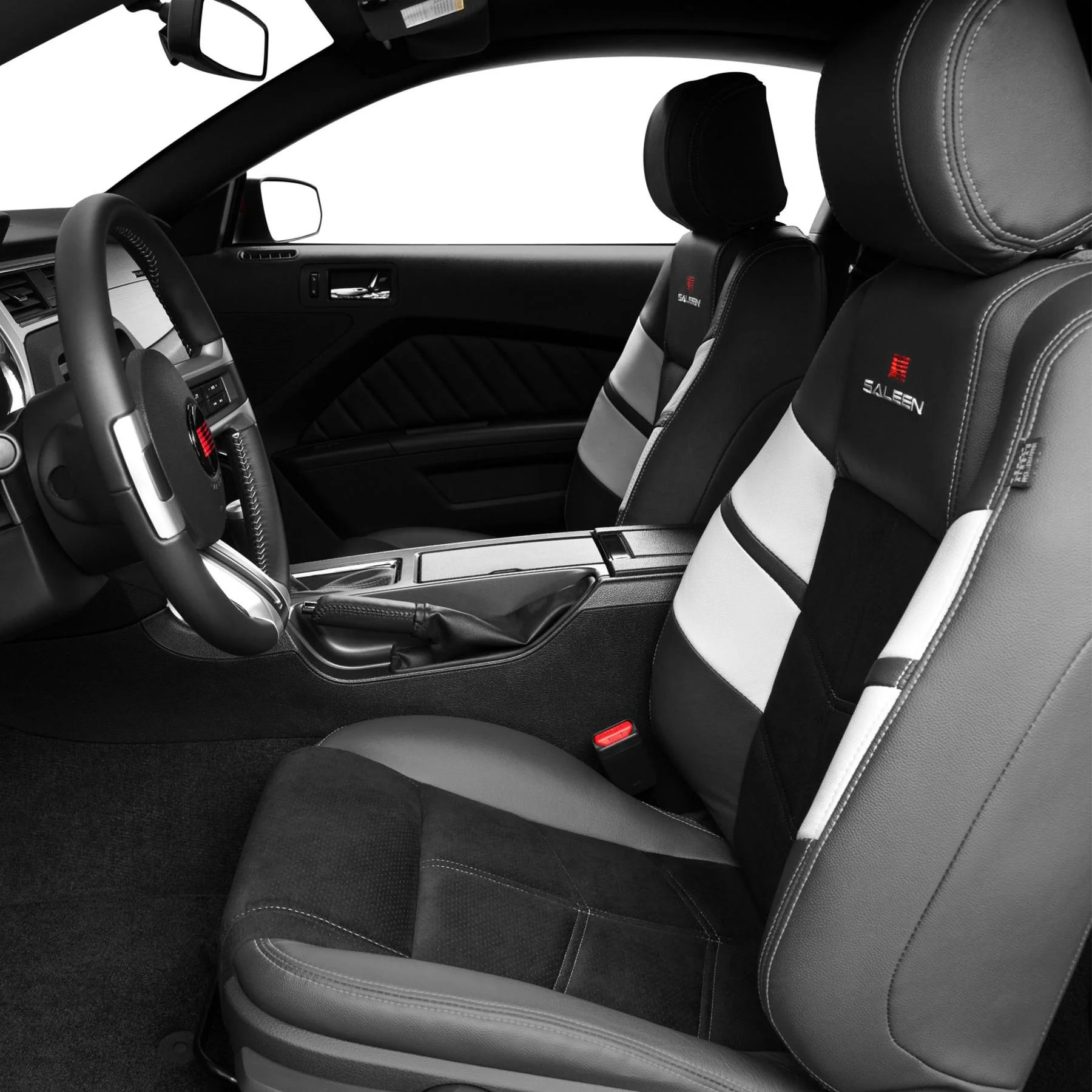 Performance Seating, Leather & Alcantara, Chevron Design, Saleen, 10-14 Mustang - Image 4